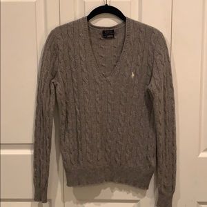 NWOT Cable Knit Polo Sweater